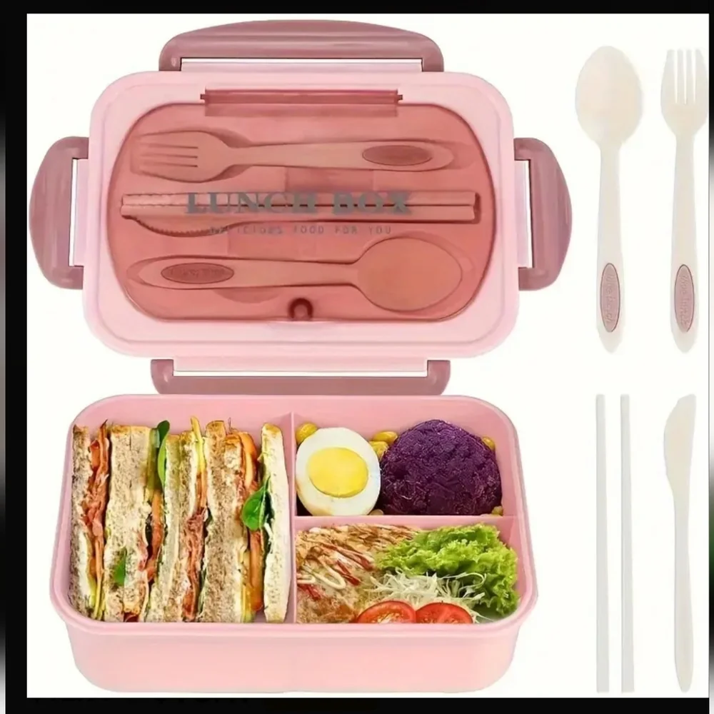 Lunch Box Bento Food Storage Container - Pink